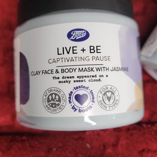 Boots Clay Face & Body Mask with Jasmine (200 ml Jar) - Image 2